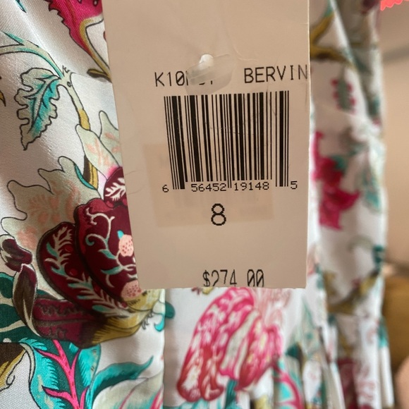 Plenty by Tracy Reese silk floral dress with lace bead in the front size 8 - Picture 7 of 16